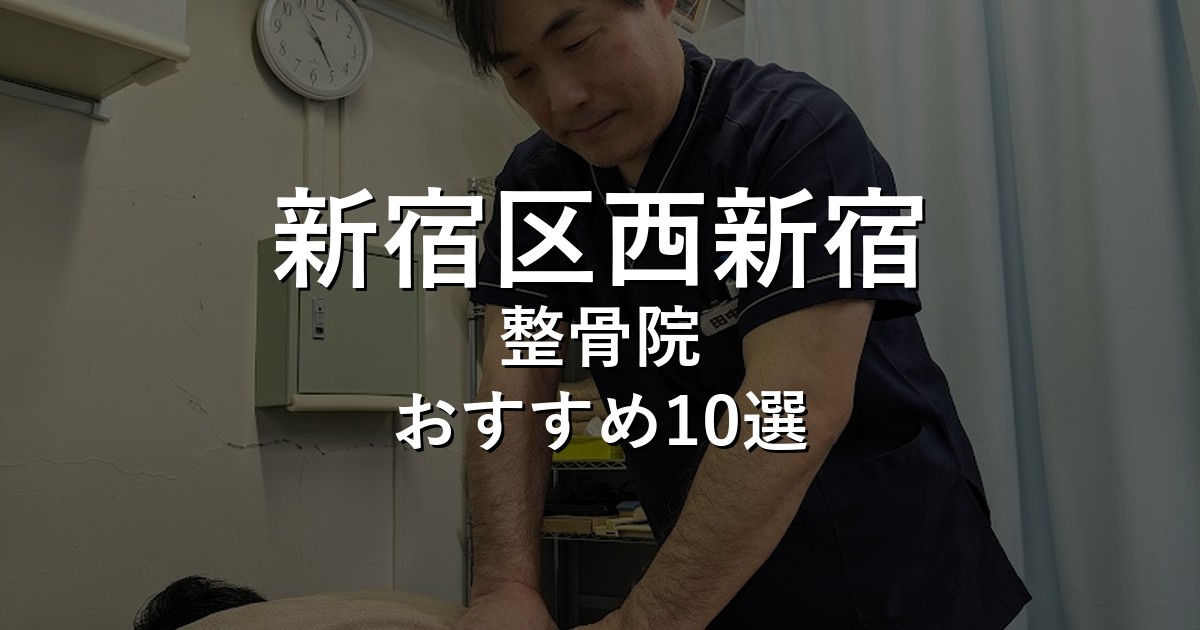 新宿区西新宿の整骨院 おすすめ10選
