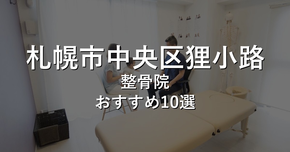 札幌市中央区狸小路の整骨院 おすすめ10選